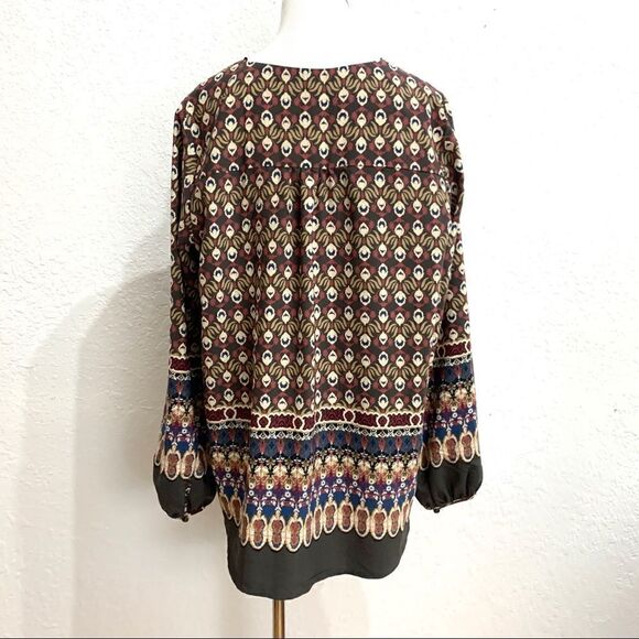 Nordstrom Pleione Printed Peasant Blouse - Picture 6 of 8